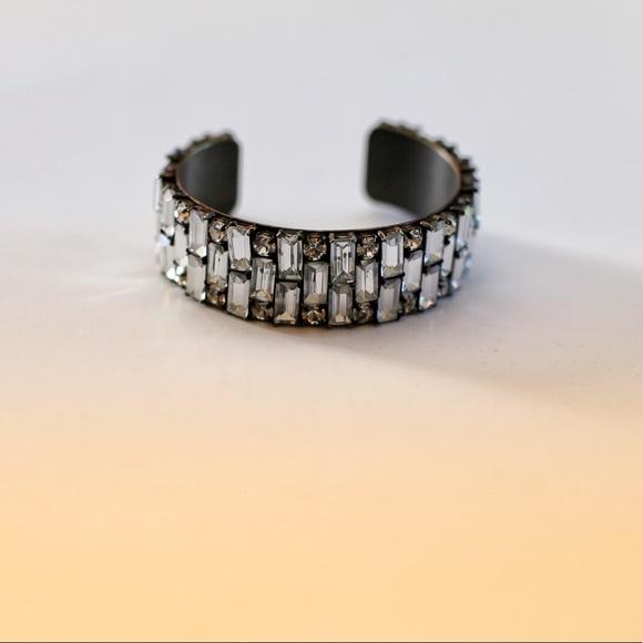 J. Crew Jewelry - J. Crew Crystal Gem embellished bangle